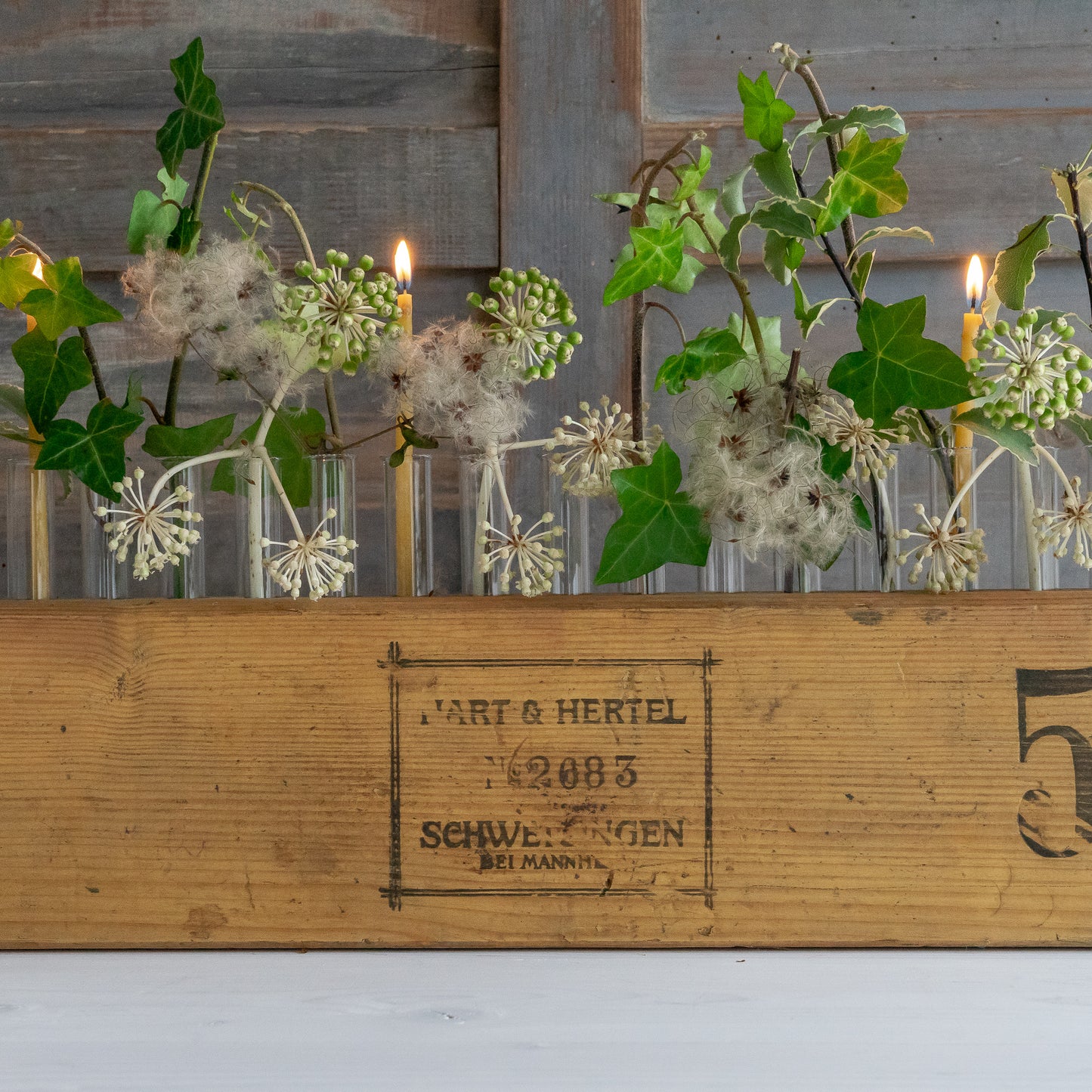 Decorative Cigar Press Flower Vase