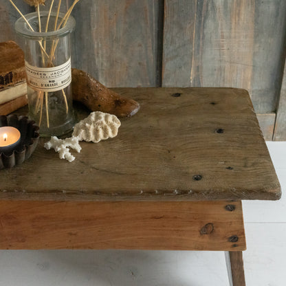 Rustic Elm Stool