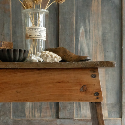 Rustic Elm Stool