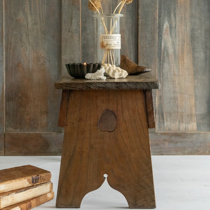 Rustic Elm Stool