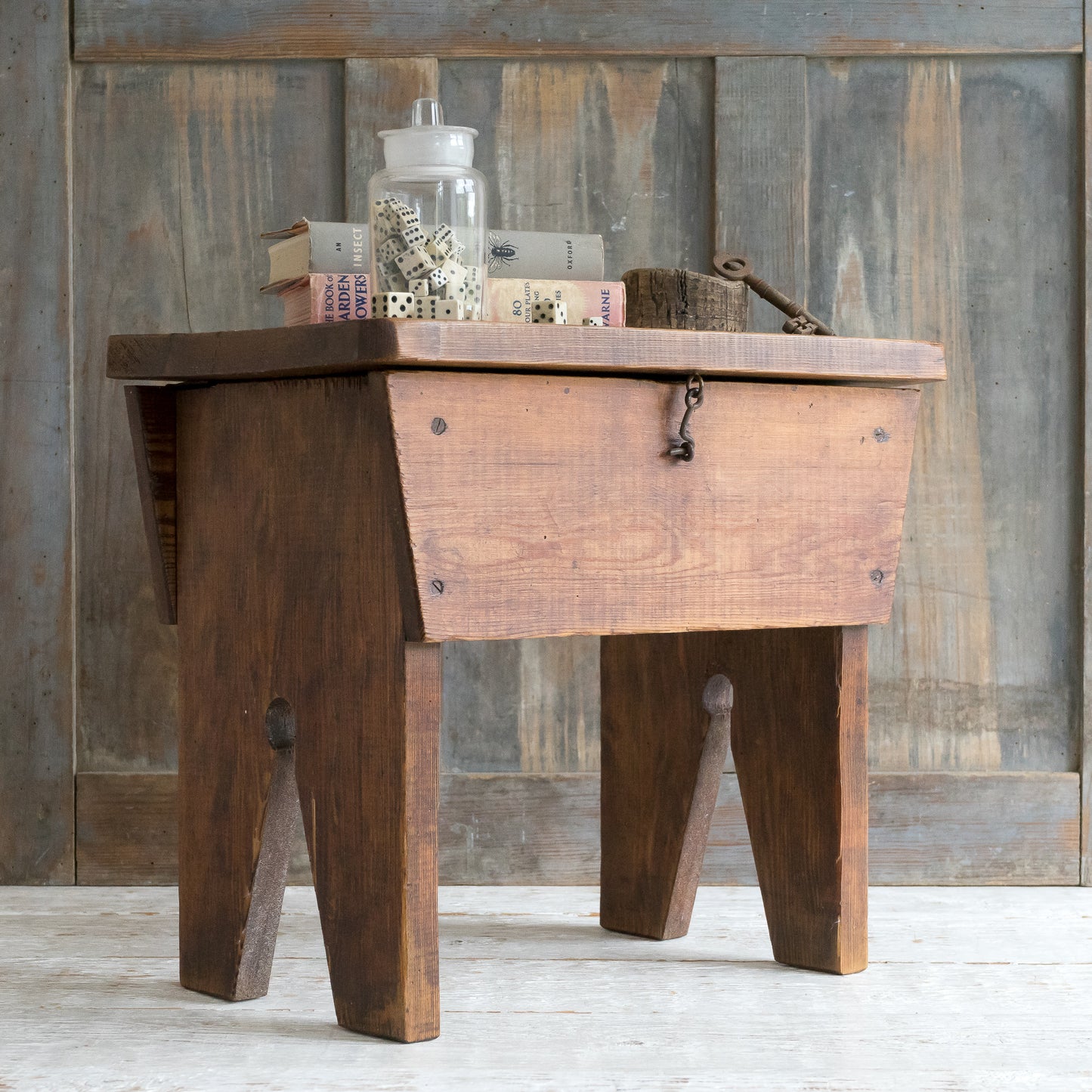 Rustic Flip Top Stool