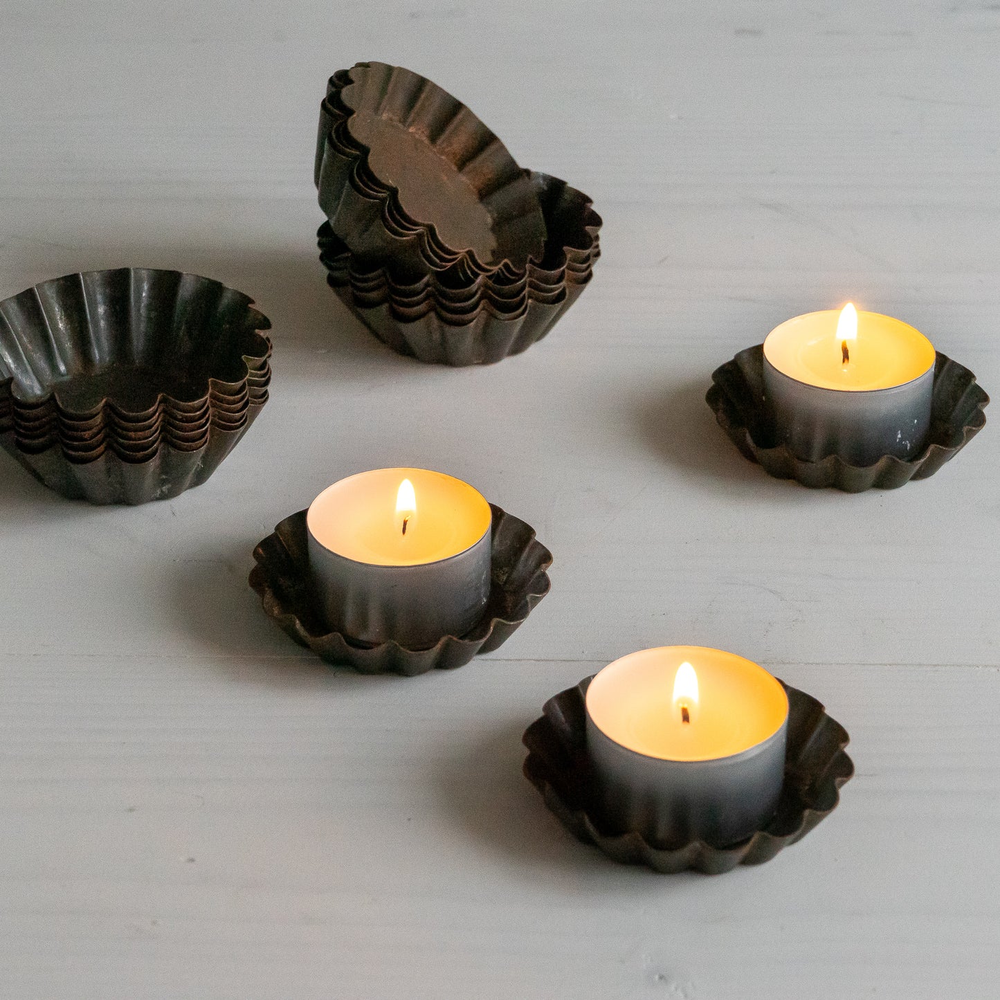 Rustic Fluted Patisserie Tins