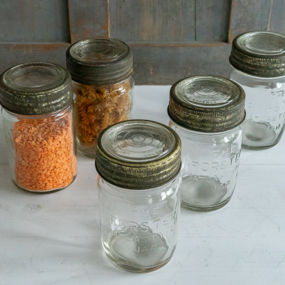 Rustic FORSTER Glass Storage Jar