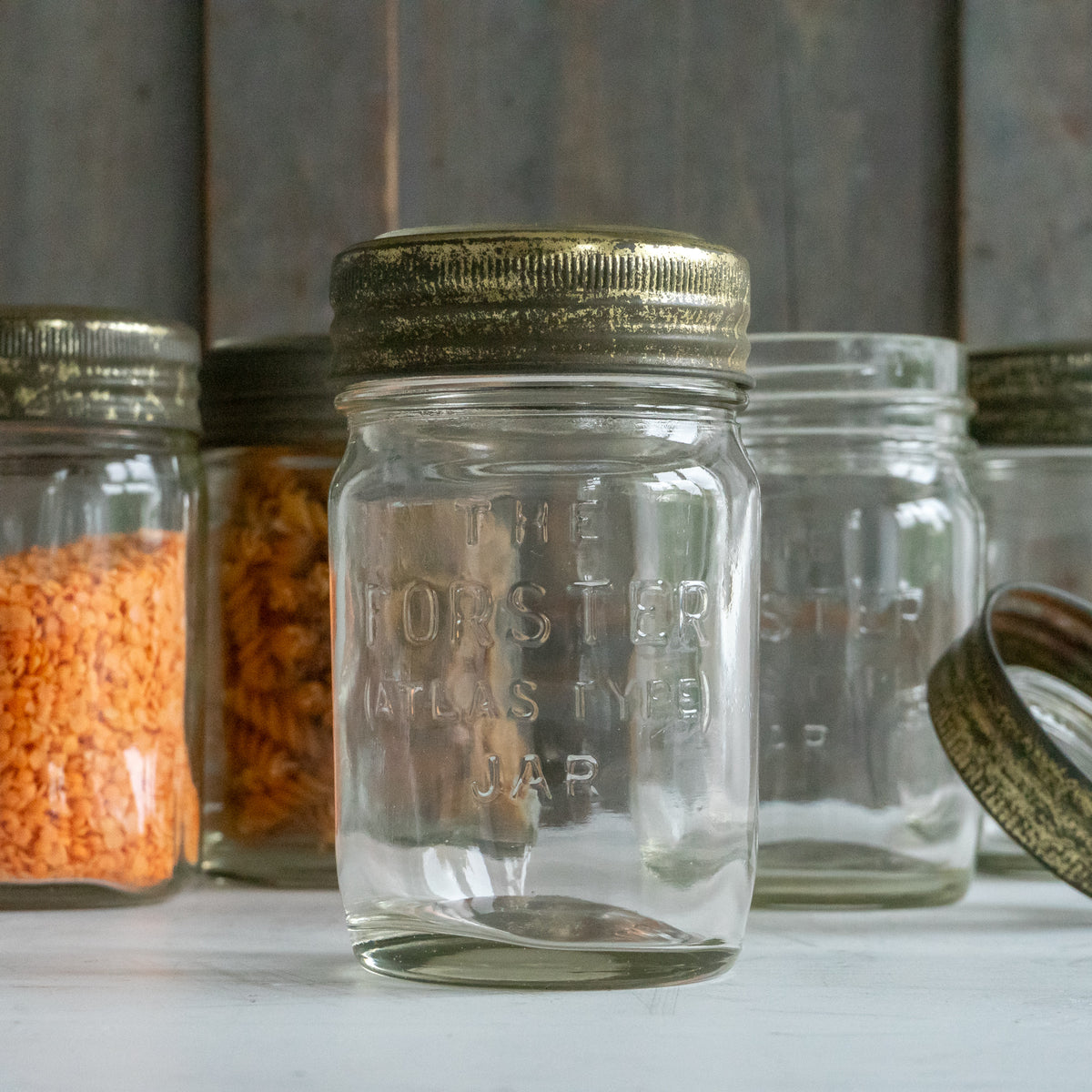 Rustic FORSTER Glass Storage Jar