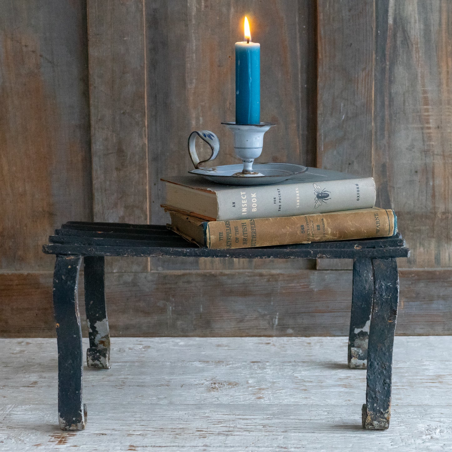 Rustic French Metal Step Stand