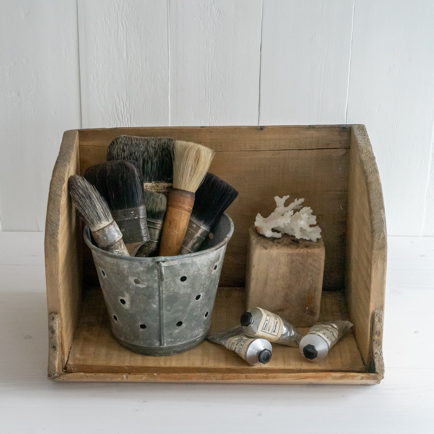 Rustic French Pine Wash Box
