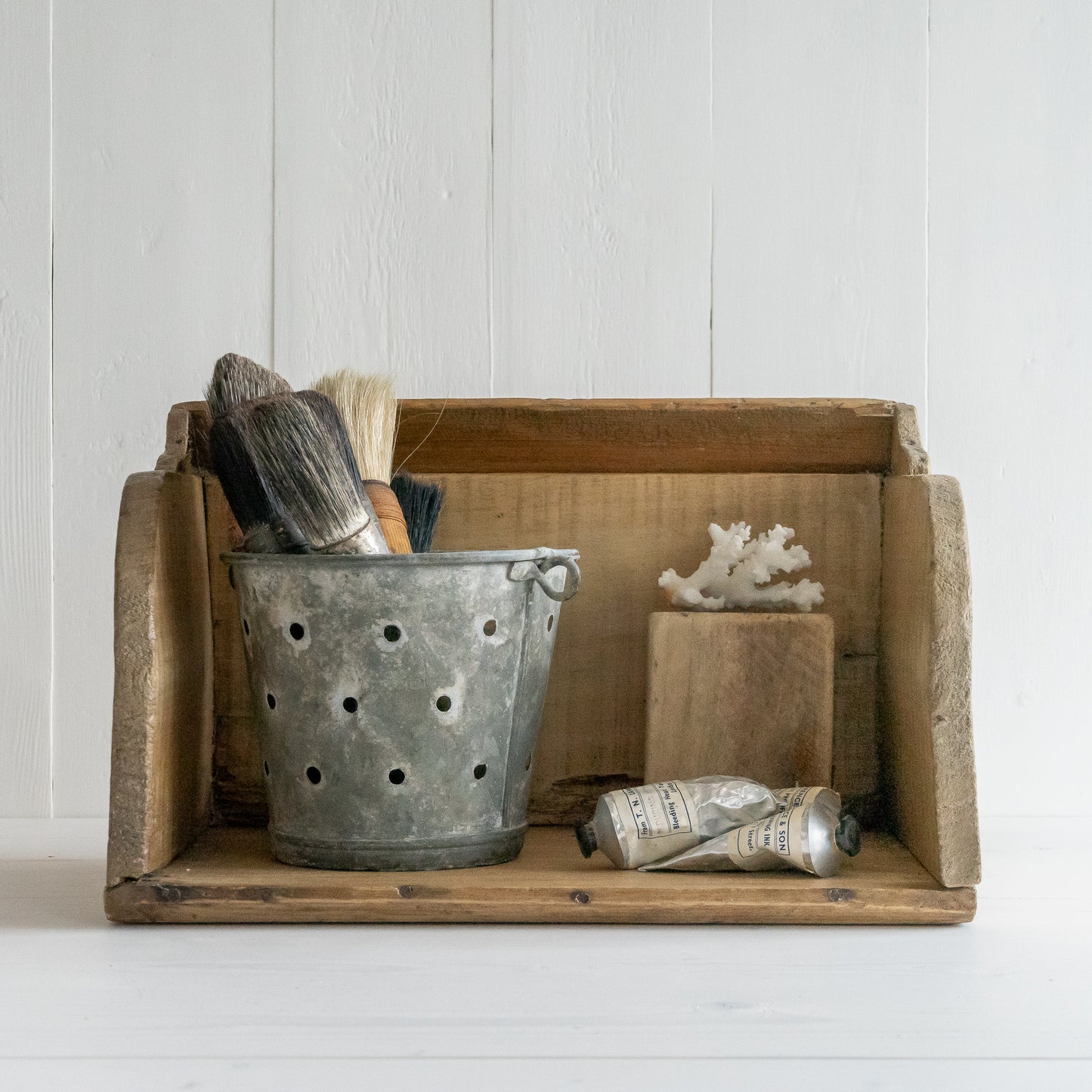 Rustic French Pine Wash Box