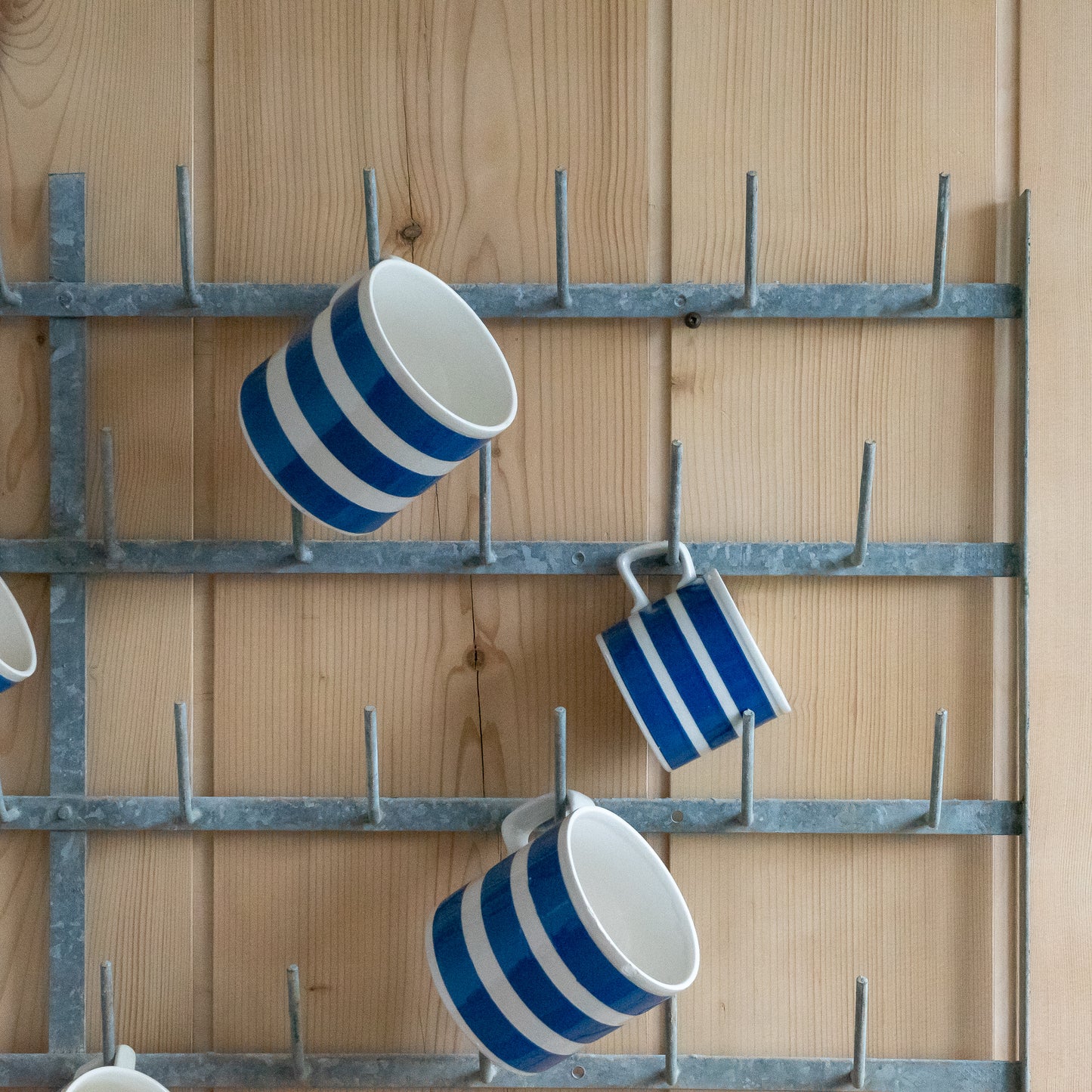 Rustic French Wall Hung Bottle Drying Rack #3