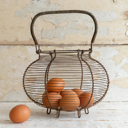 Rustic French Wirework Egg Basket