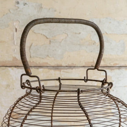 Rustic French Wirework Egg Basket