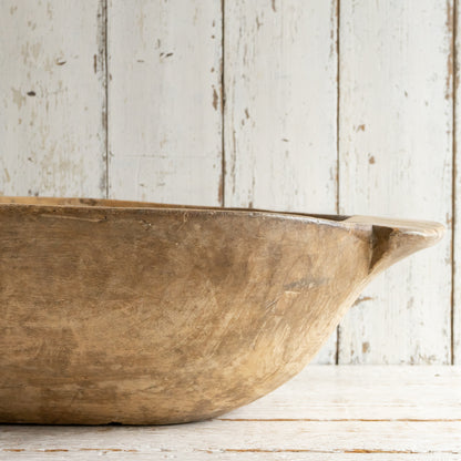 Large Hand Carved Dough Bowl