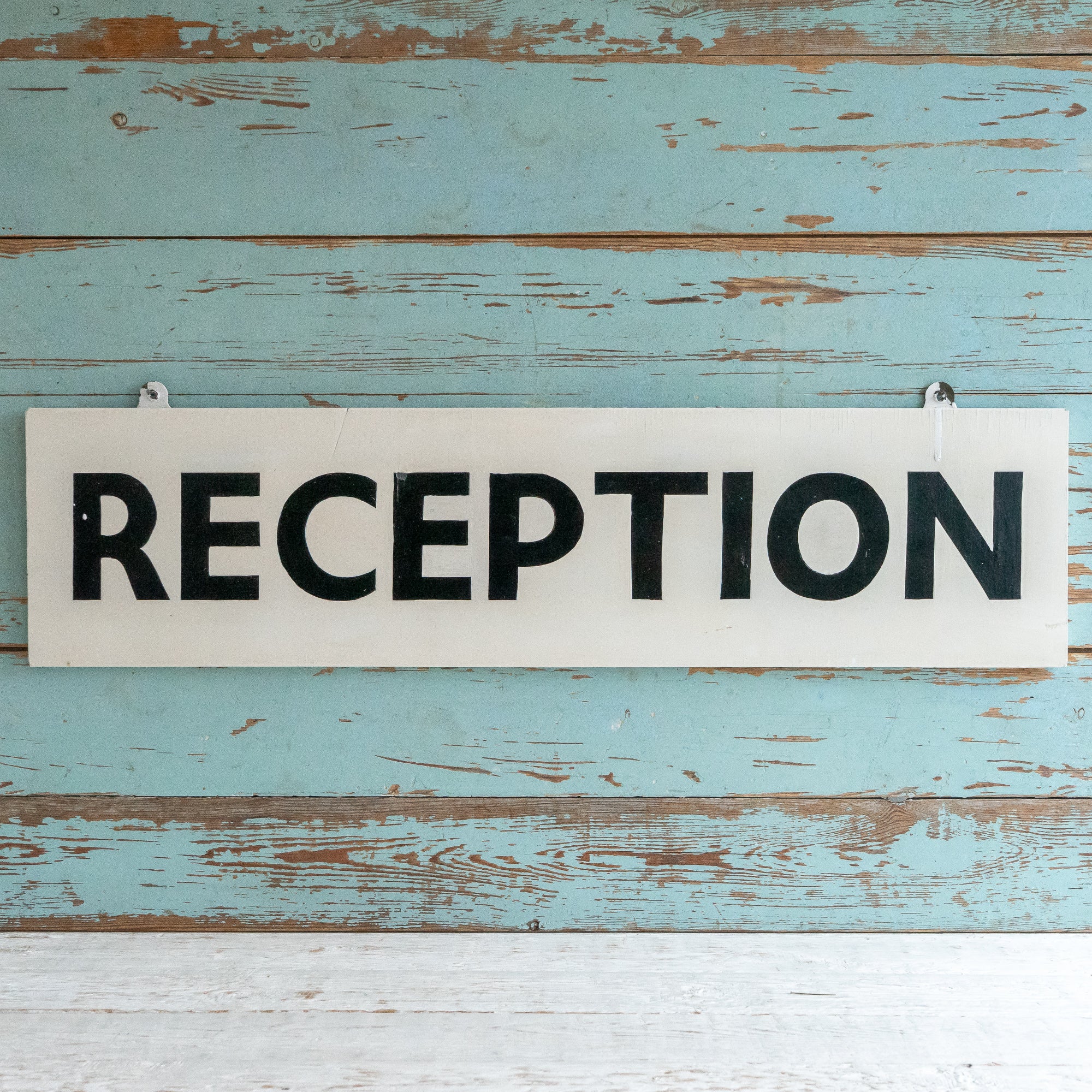 Vintage Hand Painted RECEPTION Sign – Goose Home and Garden