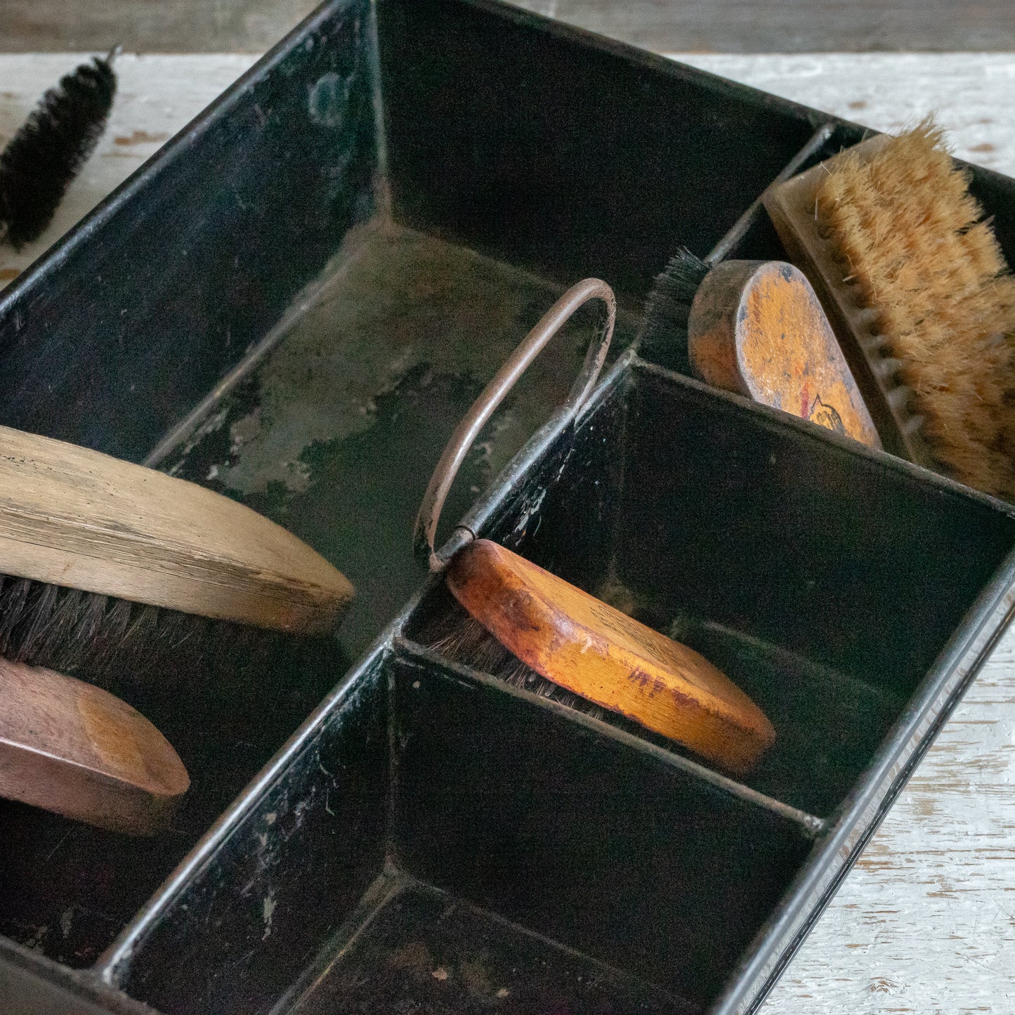 Rustic Metal Caddy Tray