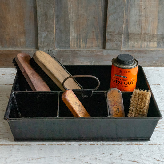 Rustic Metal Caddy Tray