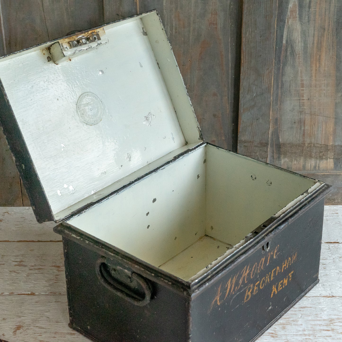 Rustic Metal Deed Box