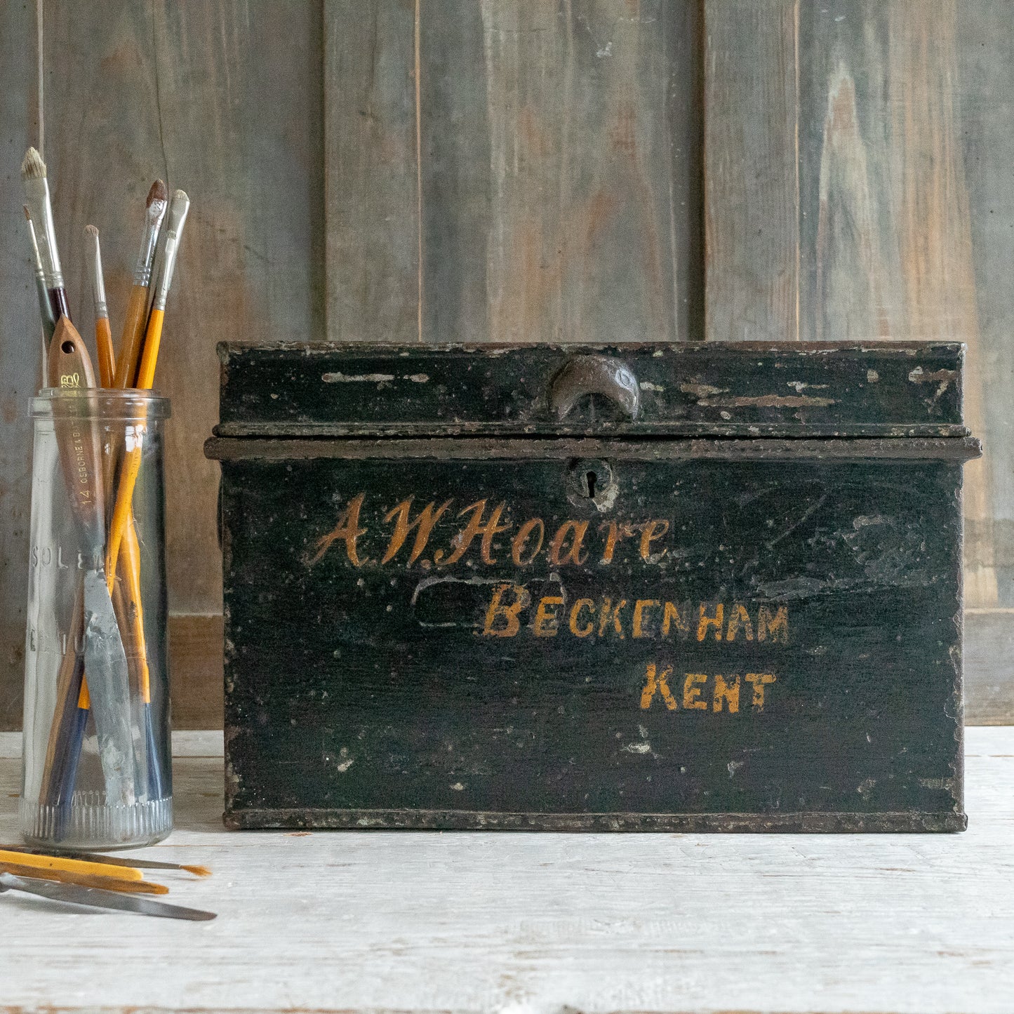 Rustic Metal Deed Box