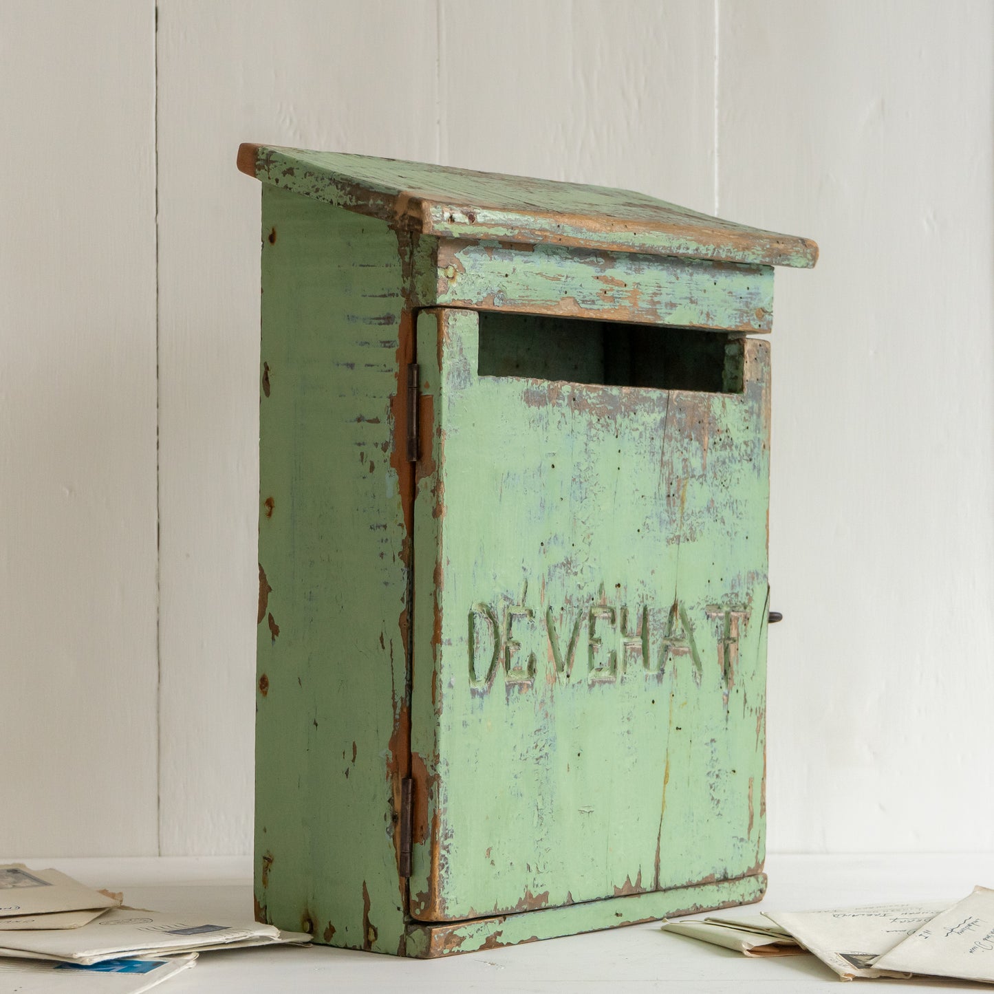 Rustic Original Painted French Post Box