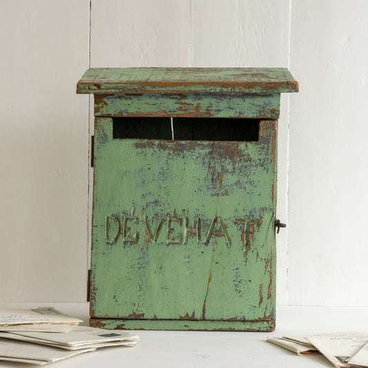 Rustic Original Painted French Post Box