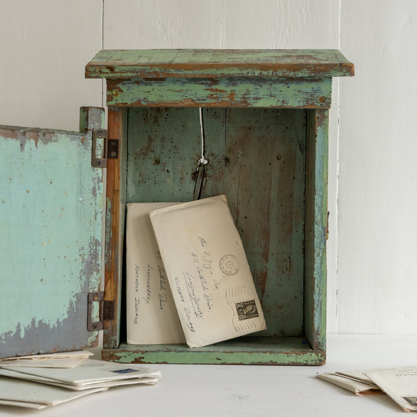 Rustic Original Painted French Post Box