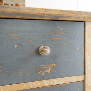 RUSTIC ORIGINAL PAINTED CHEST OF DRAWERS