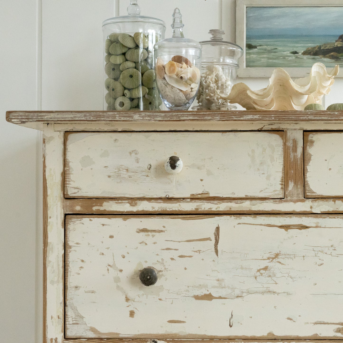 Rustic Original Painted Chest of Drawers