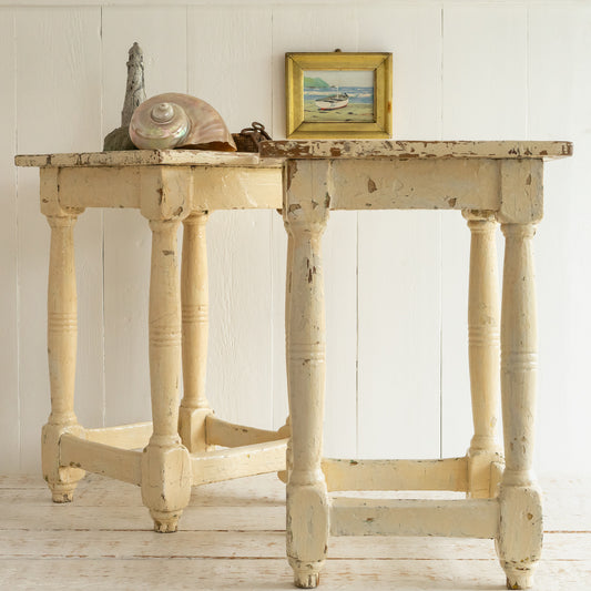 Rustic Painted Side Table