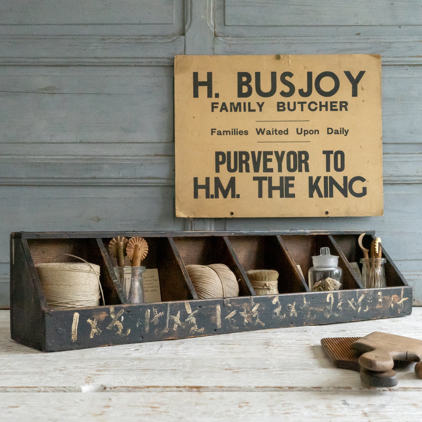 Rustic Pigeon Hole Shelf