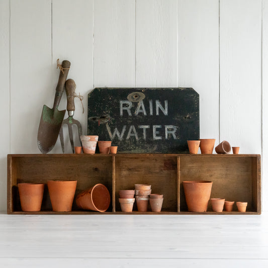 Rustic Pine Box Shelf