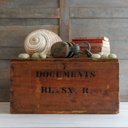 Rustic Pine Document Trunk