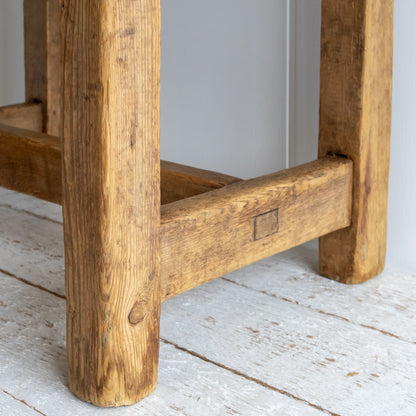 Rustic Pine Side Table