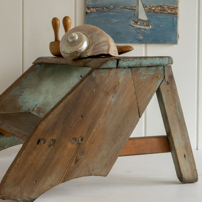 Rustic Scratch Built Wooden Steps Stand