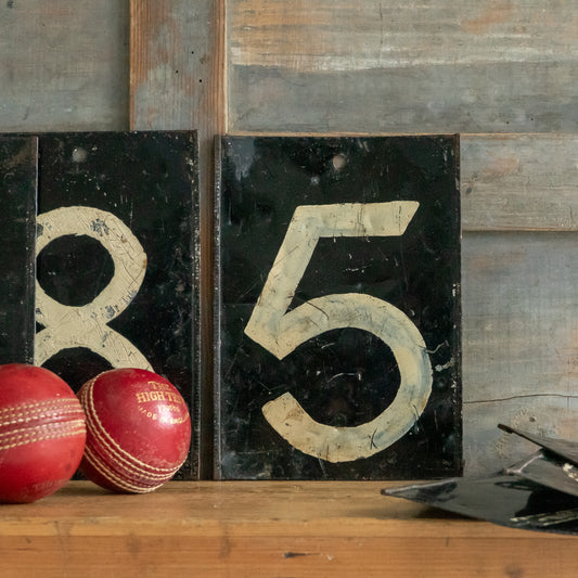 Rustic Tin Handpainted Scoreboard Numbers