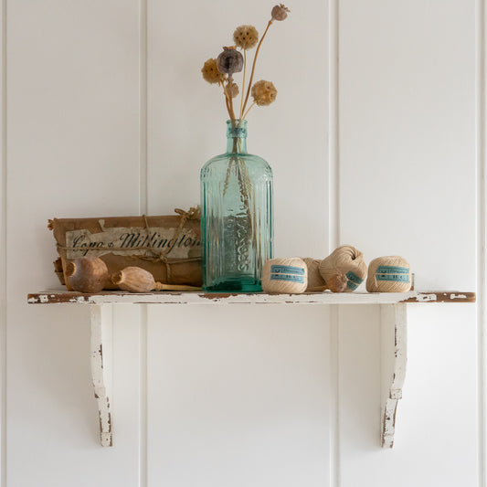 Rustic White Painted Shelf