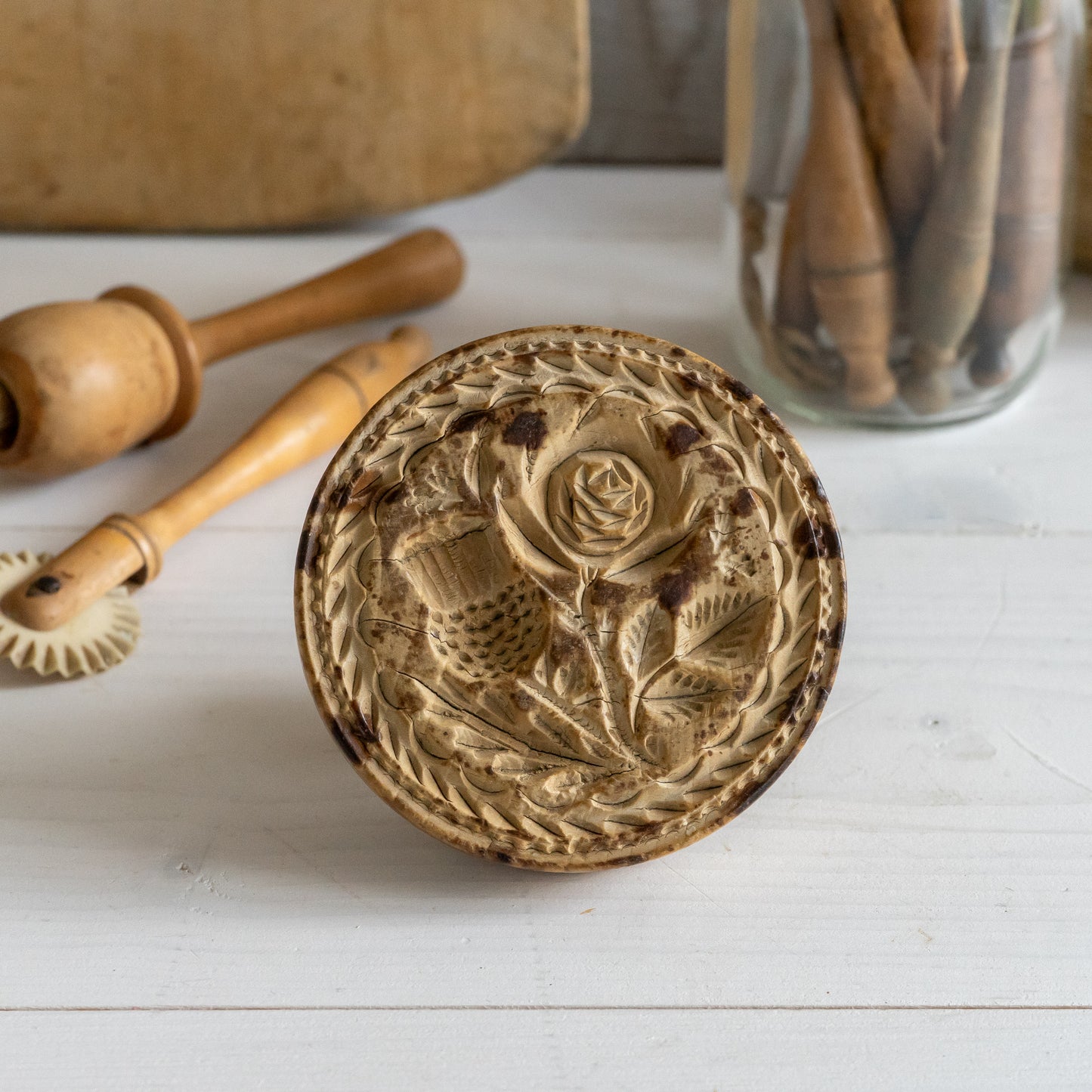 Rustic Wooden Butter Stamp