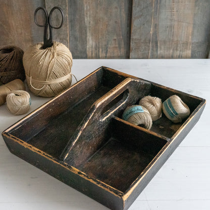 Rustic Wooden Caddy Tray