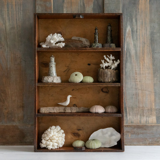 Rustic Wooden Display Shelf