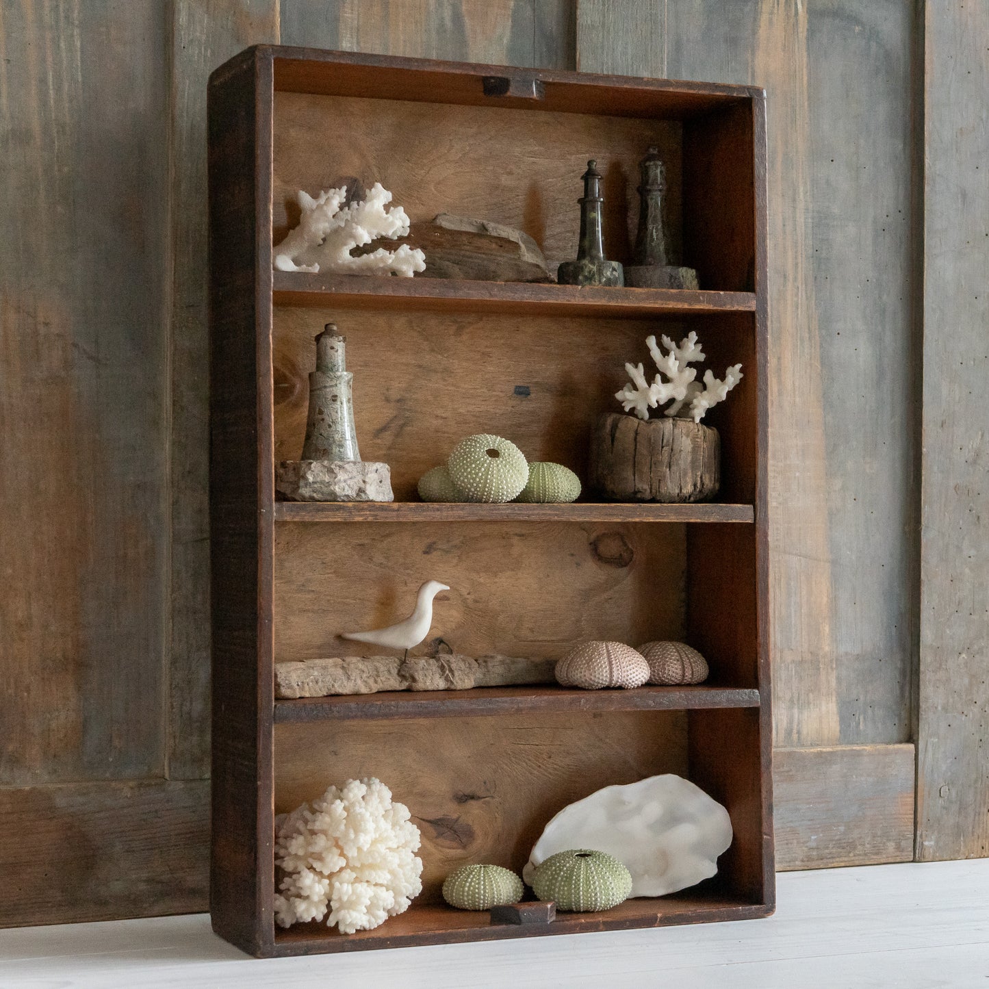 Rustic Wooden Display Shelf