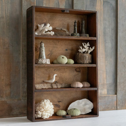 Rustic Wooden Display Shelf