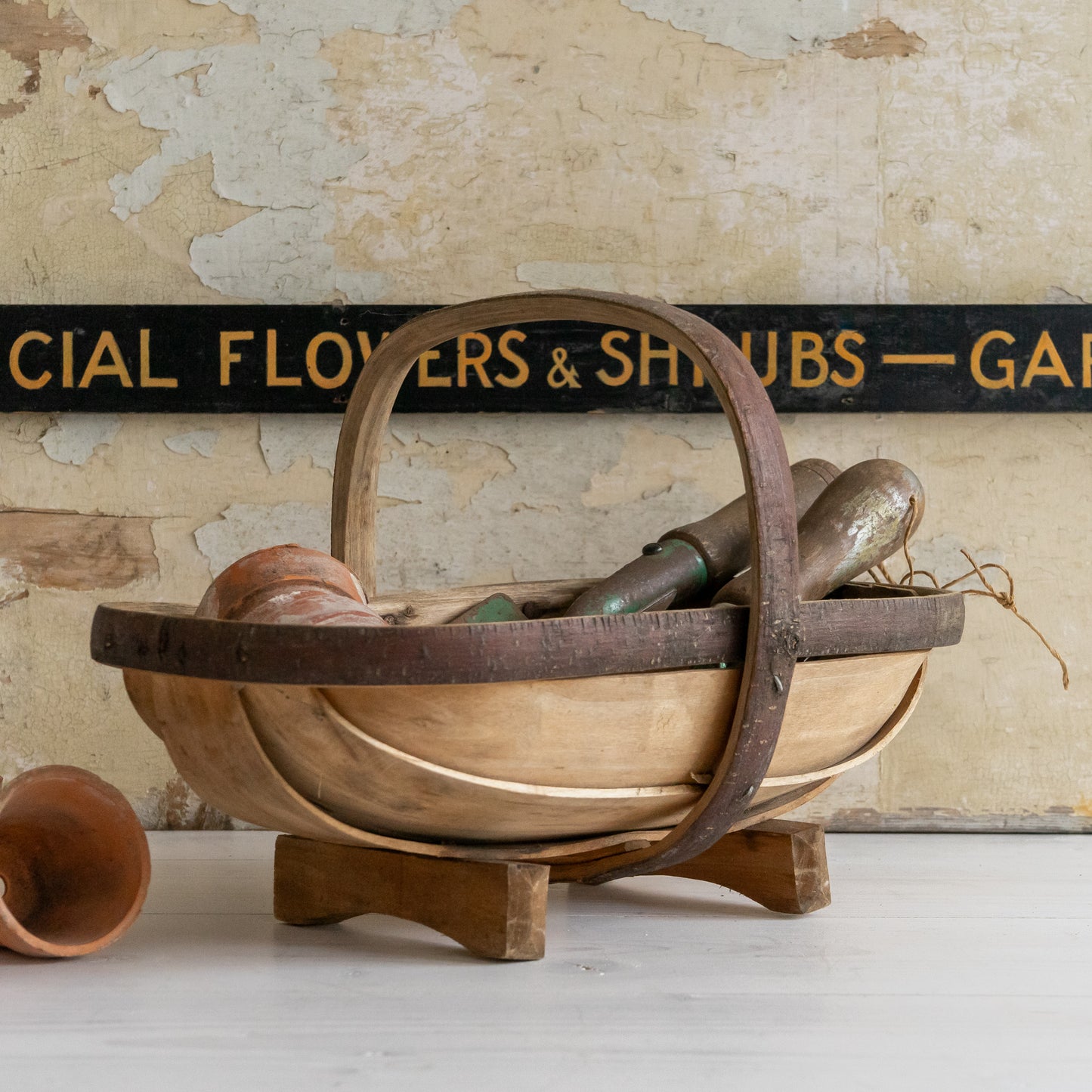 Rustic Wooden Garden Trug