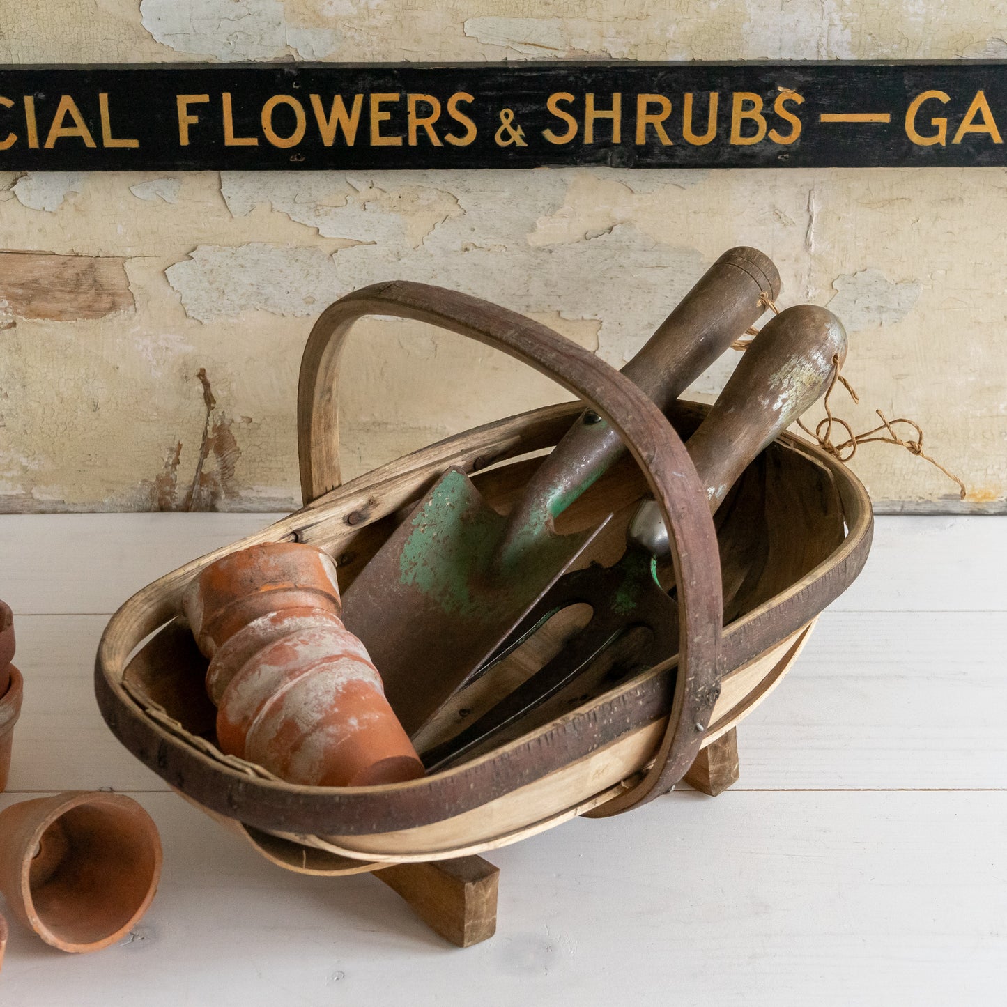 Rustic Wooden Garden Trug