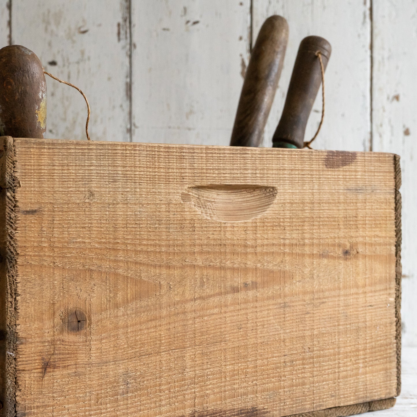 Rustic Wooden LARD Crate Box