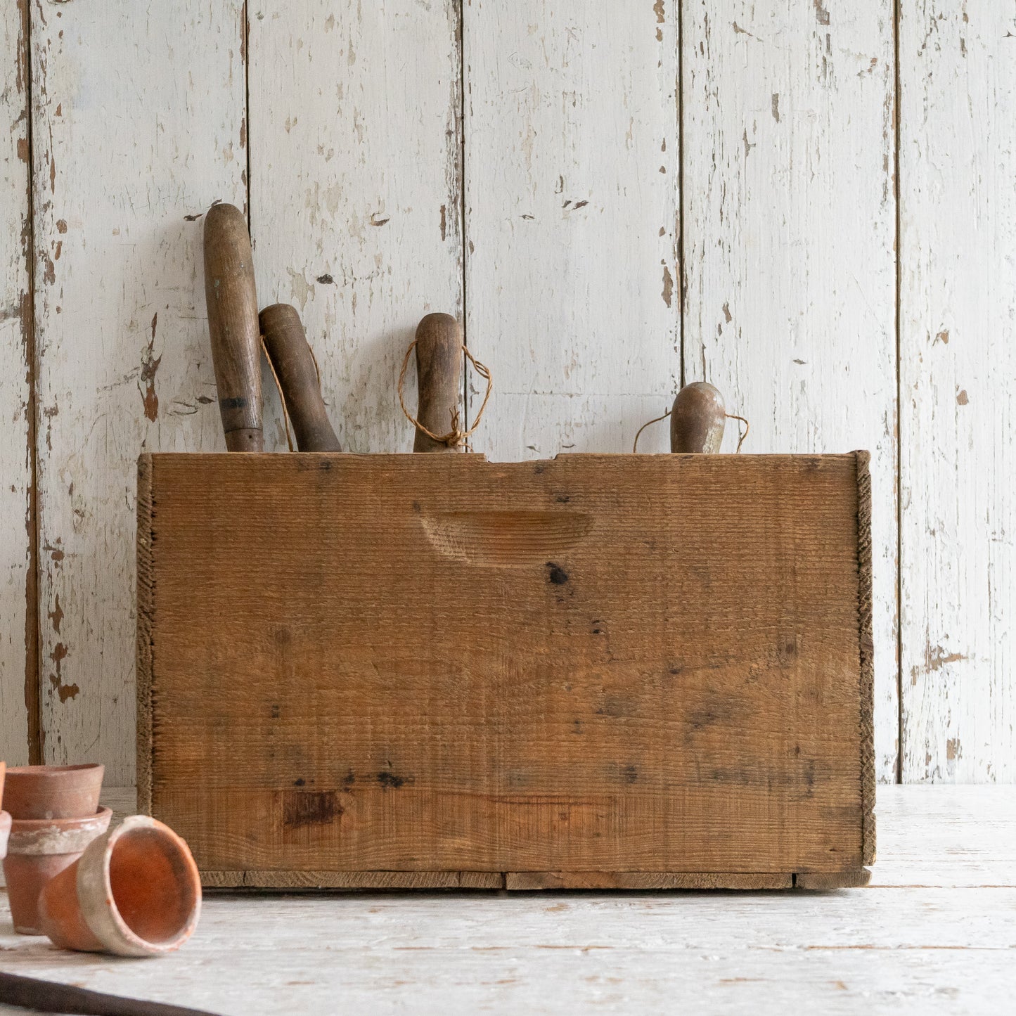 Rustic Wooden LARD Crate Box