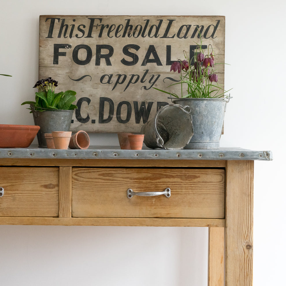 Rustic Work Bench Prep Table – Goose Home and Garden