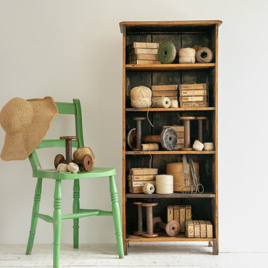 Slim Rustic Floor Standing Shelf