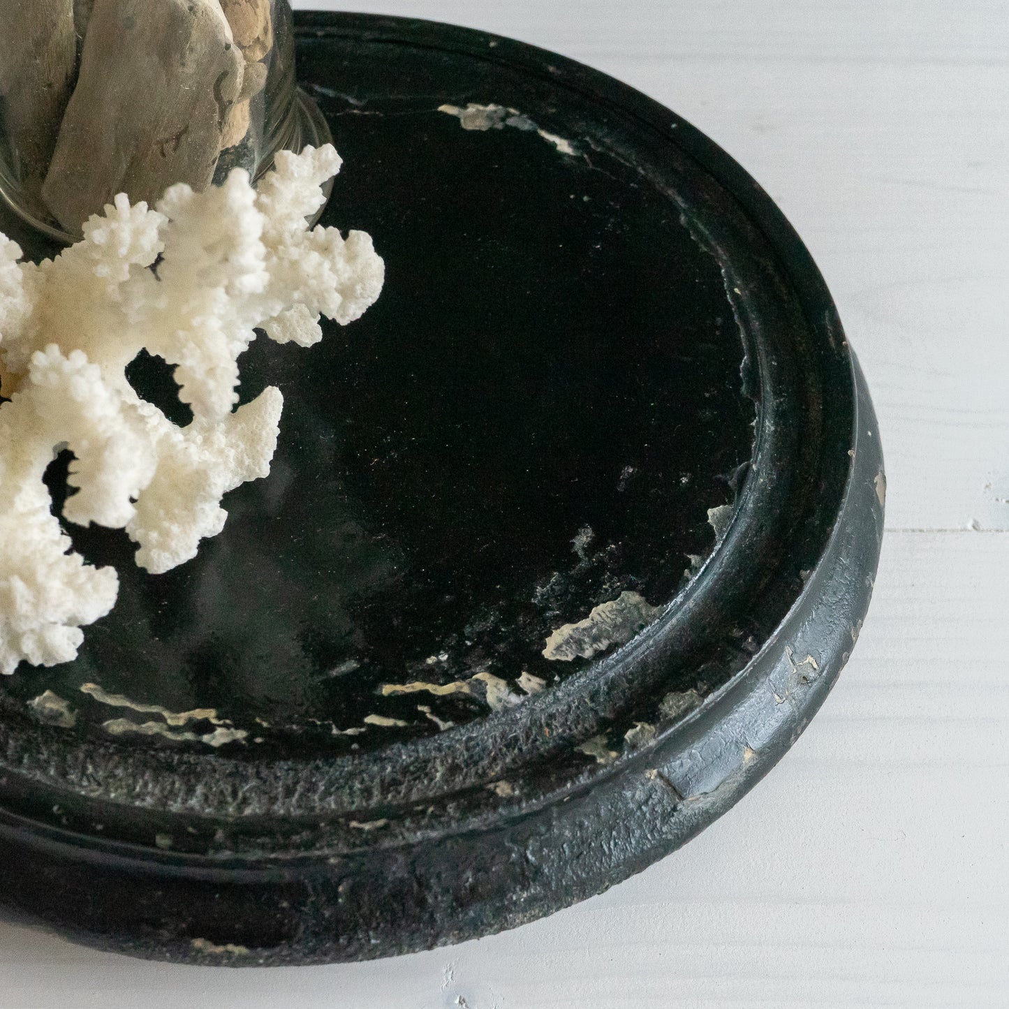 Small Round Ebonised Dome Base