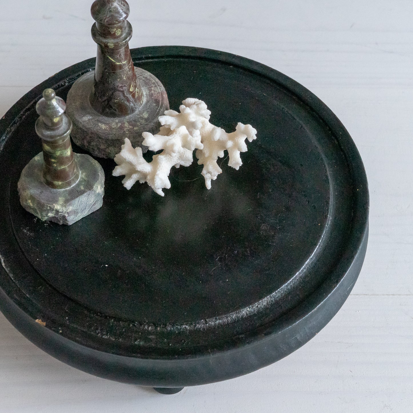 Small Round Ebonised Dome Base