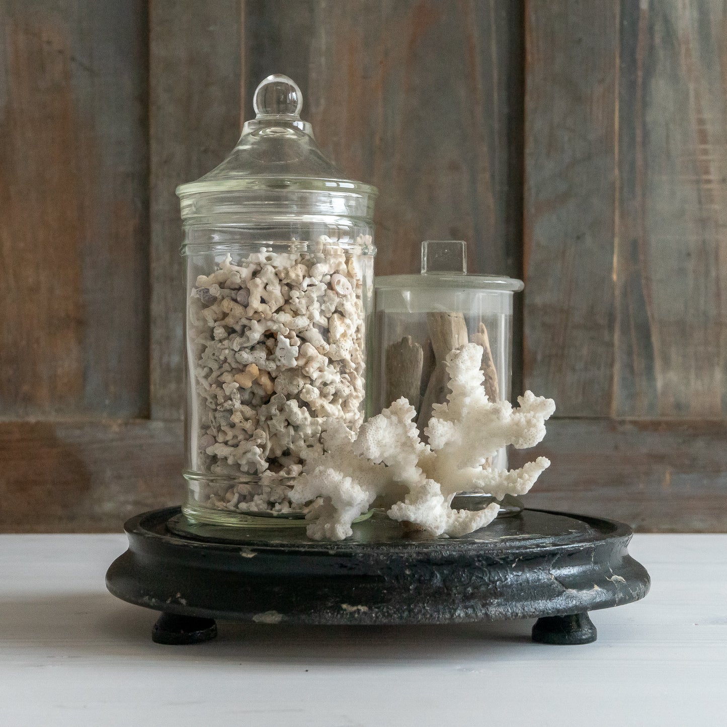 Small Round Ebonised Dome Base