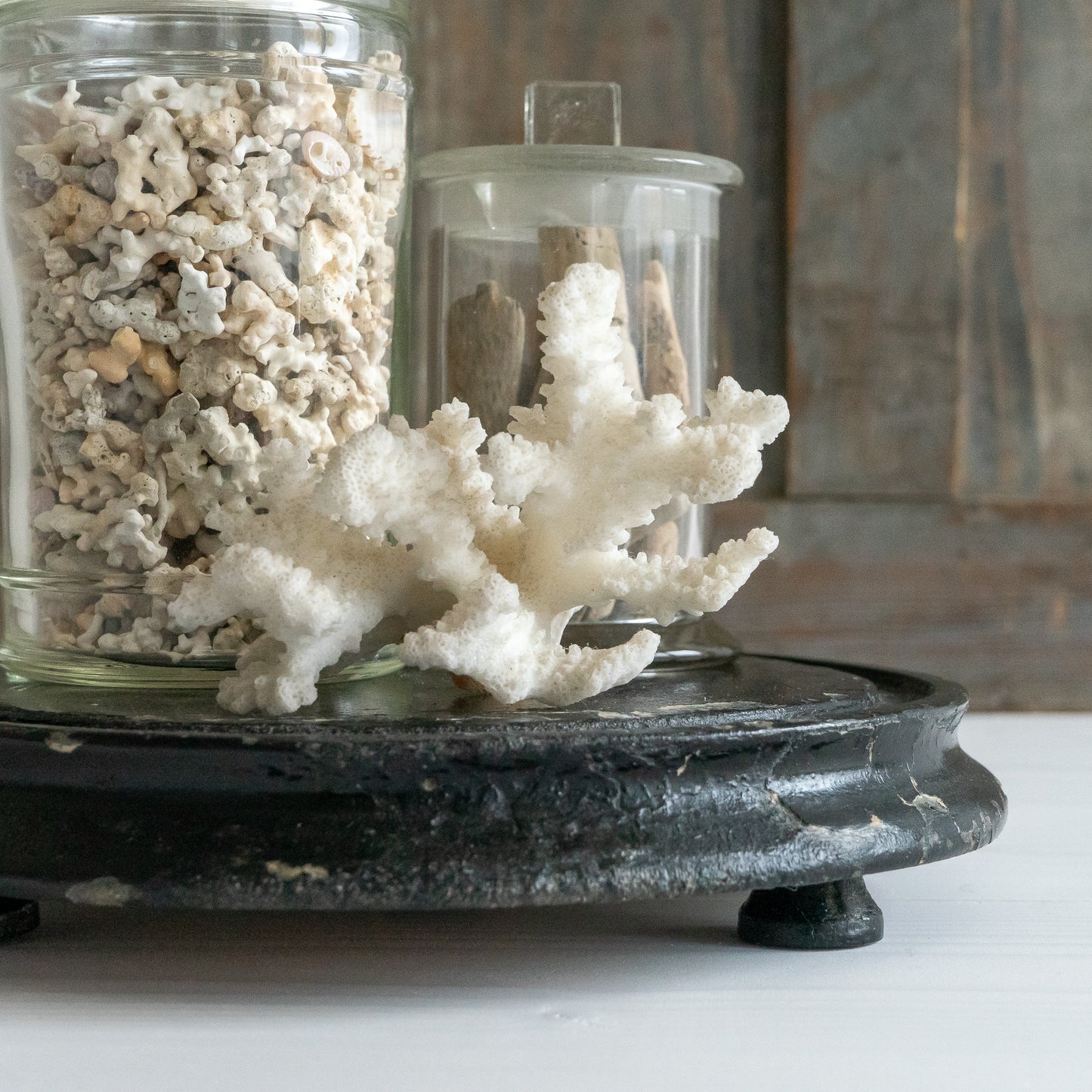 Small Round Ebonised Dome Base