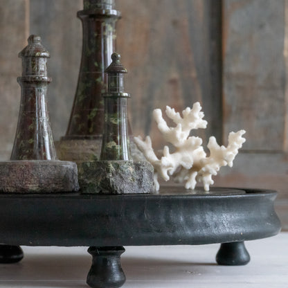 Small Round Ebonised Dome Base
