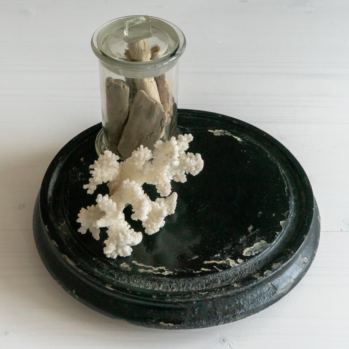 Small Round Ebonised Dome Base